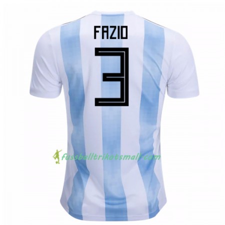 Fußballtrikots Argentinien Fazio 3 WM 2018 Heimtrikotsatz kaufen